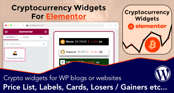 Crypto currency widget addon